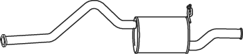 Silenciador posterior Hyundai H-1 Van