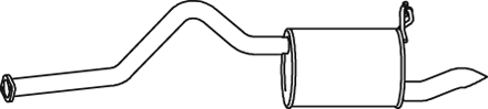 Silenciador central/posterior DINEX 38328