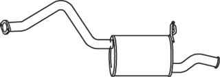 Silenciador posterior Hyundai H-1 Van