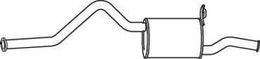 Silenciador posterior Hyundai H-1 Van