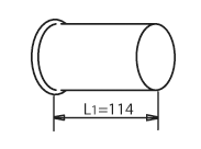 Tubo de escape DINEX 44263
