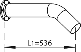 Tubo de escape DINEX 44284