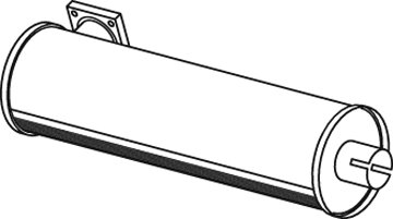 Silenciador central/posterior DINEX 44316