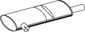 Silenciador central/posterior DINEX 44336