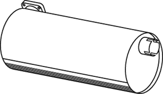 Silenciador central/posterior DINEX 44340