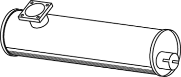 Silenciador central/posterior DINEX 44399