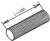 Tubo de escape DINEX 47130