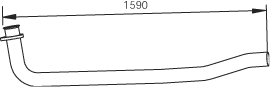Tubo de escape DINEX 47165