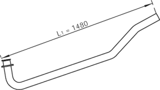 Tubo de escape DINEX 47171