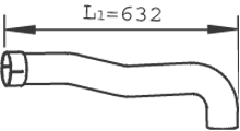 Tubo de escape DINEX 47256
