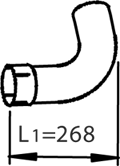Tubo de escape DINEX 47258