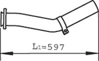 Tubo de escape DINEX 47260