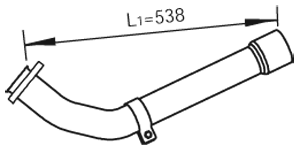Tubo de escape DINEX 47261