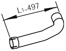 Tubo de escape DINEX 47276