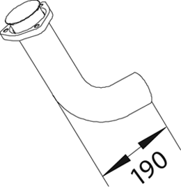 Tubo de escape DINEX 47281