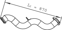 Tubo de escape DINEX 47291