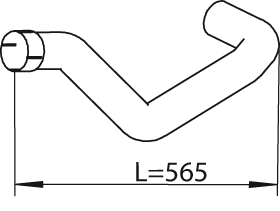 Tubo de escape DINEX 47522