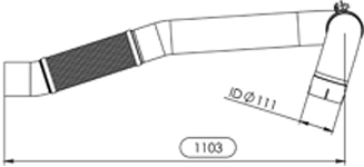 Tubo de escape DINEX 47530
