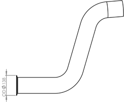 Tubo de escape DINEX 47552