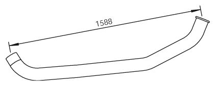 Tubo de escape DINEX 47610