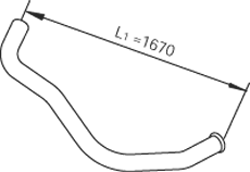 Tubo de escape DINEX 47622