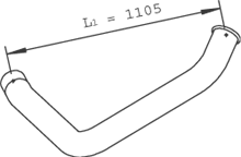 Tubo de escape DINEX 47630