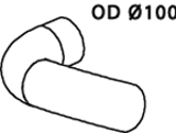 Tubo de escape DINEX 47680
