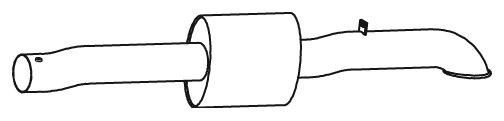 Tubo de escape DINEX 47733