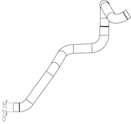 Tubo de escape DINEX 47769