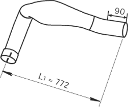 Tubo de escape DINEX 48110