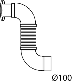 Tubo de escape DINEX 48133