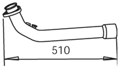 Tubo de escape DINEX 48155