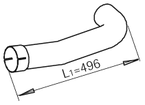 Tubo de escape DINEX 48202