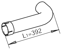 Tubo de escape DINEX 48219
