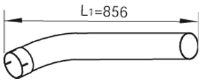 Tubo de escape DINEX 48222