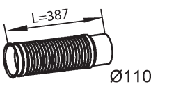 Tubo de escape DINEX 48228