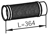 Tubo de escape DINEX 48233