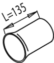 Tubo de escape DINEX 49148
