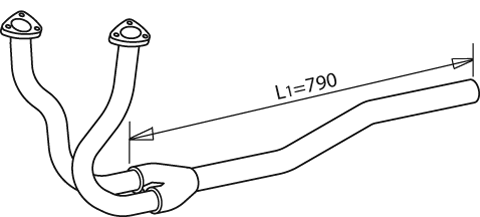 Tubo de escape DINEX 49155