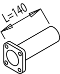 Tubo de escape DINEX 49164
