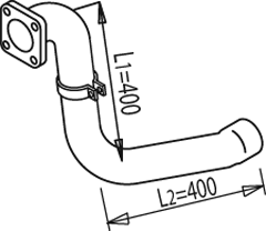Tubo de escape DINEX 49180