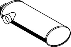 Silenciador central/posterior DINEX 49312