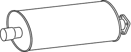 Silenciador central/posterior DINEX 49314