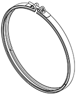 Pieza de fijación, sistema de escape DINEX 4IL004