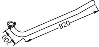 Tubo de escape DINEX 50106