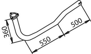 Tubo de escape DINEX 50112