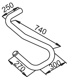 Tubo de escape DINEX 50123