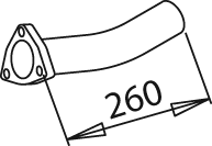 Tubo de escape DINEX 50165