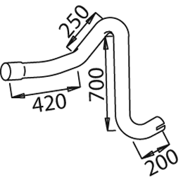 Tubo de escape DINEX 50172