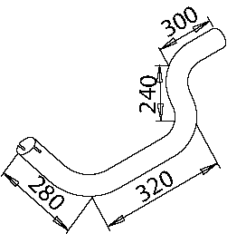Tubo de escape DINEX 50188